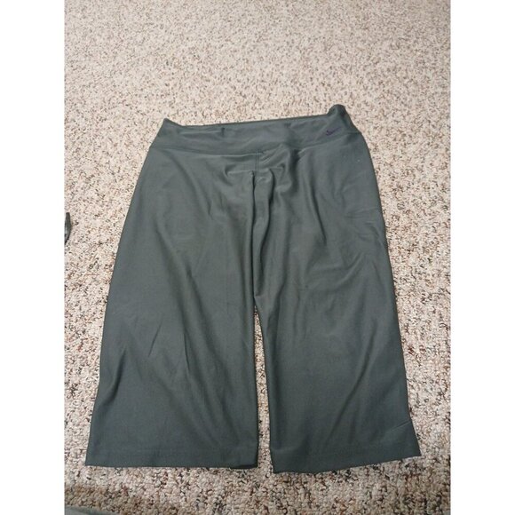 Nike Dri-FIT Mid-Rise Women's Large Dark Gray  Bike Shorts - Picture 1 of 9